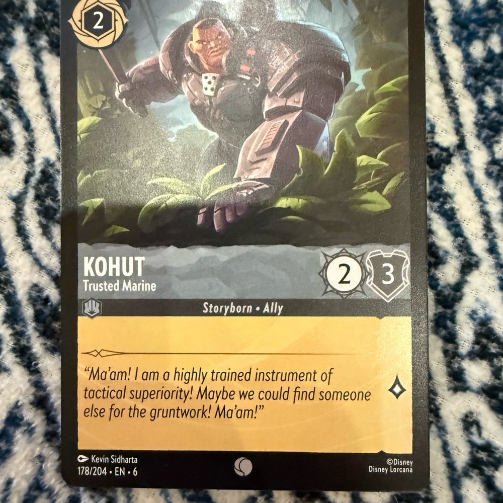 Disney Lorcana Kohut Card